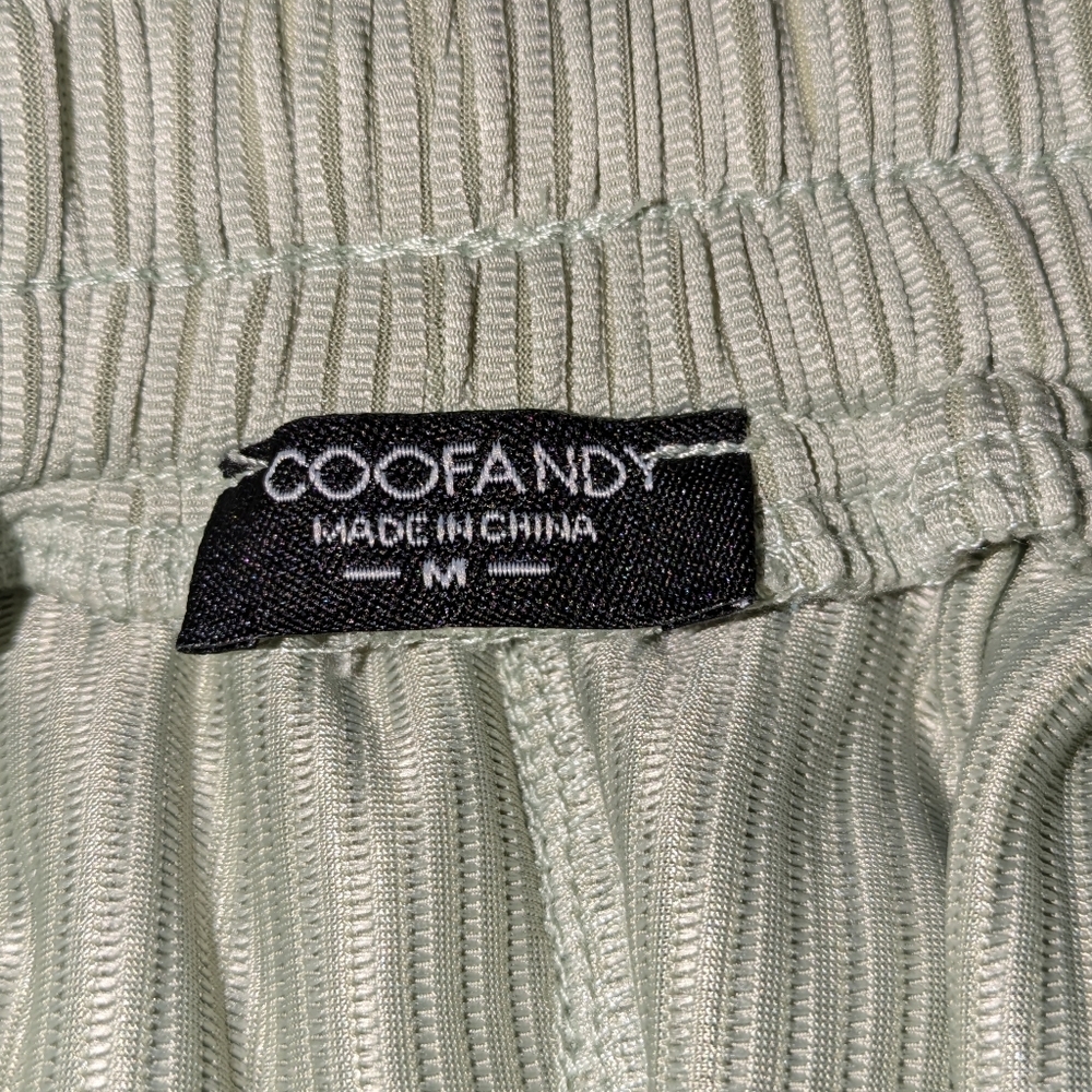 Coofandy Mens Casual Ribbed Elastic Drawstring Waist Shorts Size M EUC - Picture 7 of 9